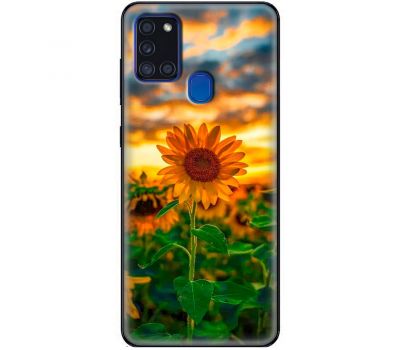 Чохол для Samsung Galaxy A21s (A217) MixCase осінь поле соняшників