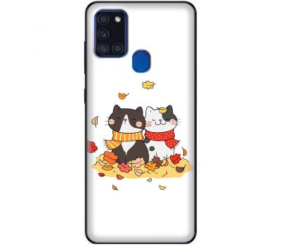 Чохол для Samsung Galaxy A21s (A217) MixCase осінь котяча осінь