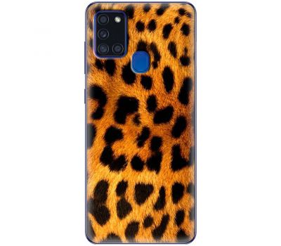 Чохол для Samsung Galaxy A21s (A217) MixCase Леопард вовна