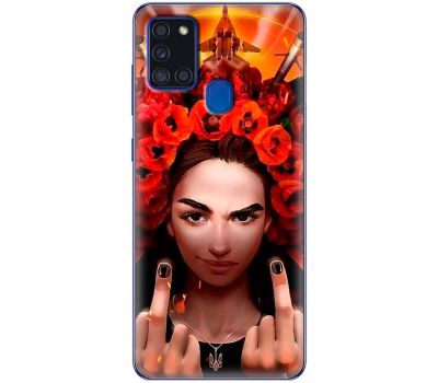 Чохол для Samsung Galaxy A21s (A217) MixCase патріотичні Чарівна Українка