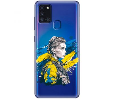 Чохол для Samsung Galaxy A21s (A217) MixCase патріотичні незламна Українка