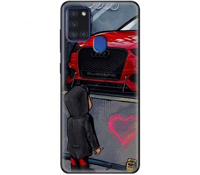 Чохол для Samsung Galaxy A21s (A217) MixCase машини неон Audi