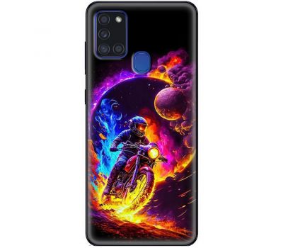 Чохол для Samsung Galaxy A21s (A217) MixCase машини неон мото у космосі