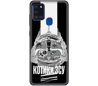 Чохол для Samsung Galaxy A21S (A217) MixCase патріотичні котики ЗСУ