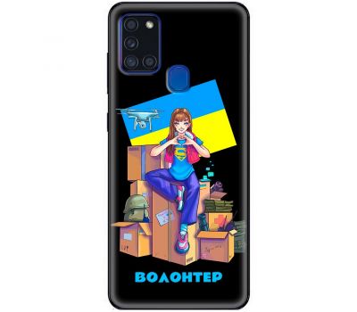 Чохол для Samsung Galaxy A21S (A217) MixCase патріотичні волонтер