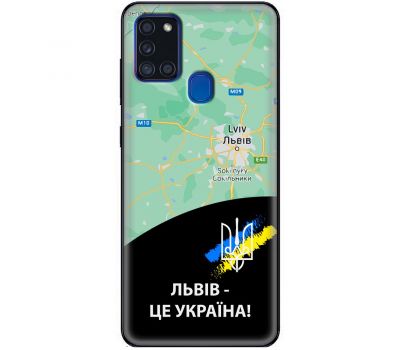 Чохол для Samsung Galaxy A21S (A217) MixCase патріотичні Львів це Україна