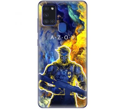 Чохол для Samsung Galaxy A21S (A217) MixCase патріотичні військовий Азов