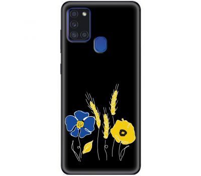 Чохол для Samsung Galaxy A21S (A217) MixCase патріотичні квіти україни