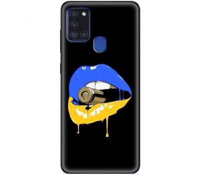 Чохол для Samsung Galaxy A21S (A217) MixCase патріотичні пуля губи