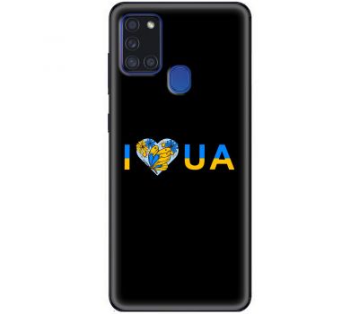 Чохол для Samsung Galaxy A21S (A217) MixCase патріотичні I love UA