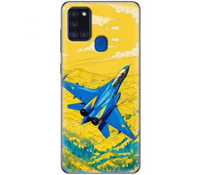 Чохол для Samsung Galaxy A21s (A217) MixCase патріотичні літак