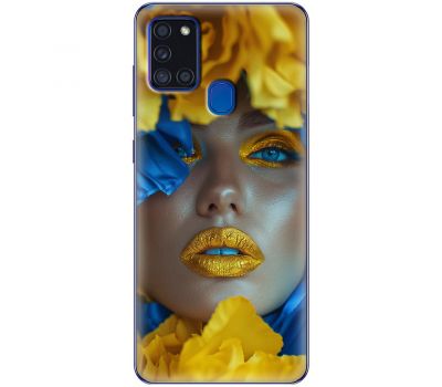 Чохол для Samsung Galaxy A21s (A217) MixCase патріотичні макіяж