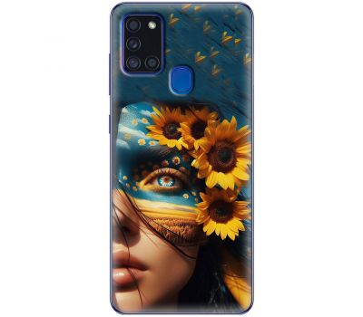 Чохол для Samsung Galaxy A21s (A217) MixCase патріотичні сяйво в очах