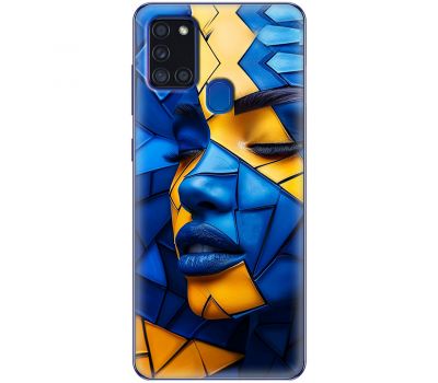 Чохол для Samsung Galaxy A21s (A217) MixCase патріотичні геометрія обличчя