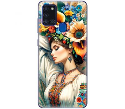 Чохол для Samsung Galaxy A21s (A217) MixCase патріотичні спляча красуня