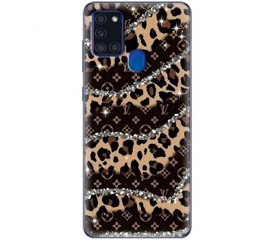 Чохол для Samsung Galaxy A21s (A217) MixCase Леопард Louis Vuitton