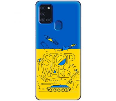 Чохол для Samsung Galaxy A21S (A217) MixCase патріотичні разом до перемо