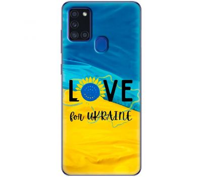 Чохол для Samsung Galaxy A21S (A217) MixCase патріотичні love Ukraine