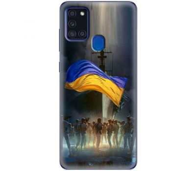 Чохол для Samsung Galaxy A21S (A217) MixCase патріотичні палити ворога