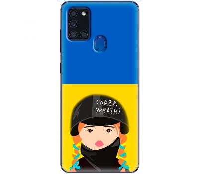 Чохол для Samsung Galaxy A21S (A217) MixCase патріотичні Слава Україні