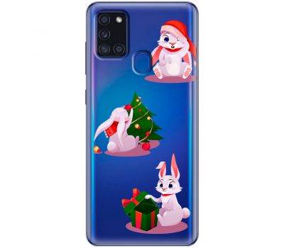 Чохол для Samsung Galaxy A21S (A217) MixCase Новий рік символ року кролик