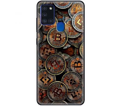 Чохол для Samsung Galaxy A21s (A217) MixCase гроші bitcoins