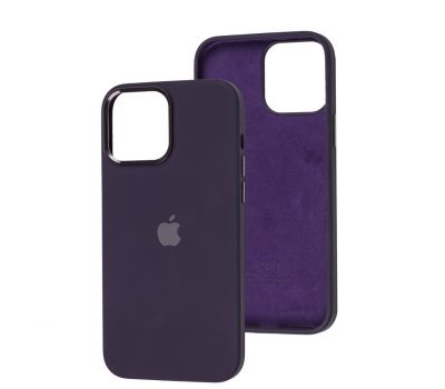 Чохол для iPhone 13 Pro Max New silicone Metal Buttons elderberry