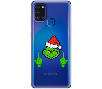 Чохол для Samsung Galaxy A21S (A217) MixCase Новий рік Грінч проти Різдва