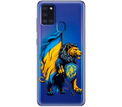 Чохол для Samsung Galaxy A21s (A217) MixCase патріотичні Український лев