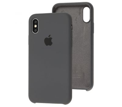 Чохол Silicone для iPhone X / Xs case сірий