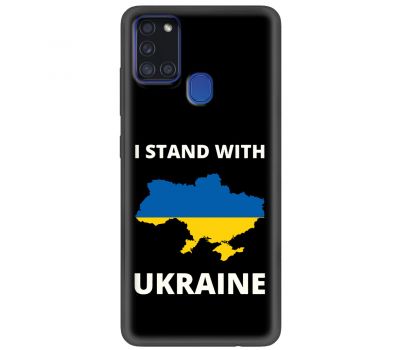 Чохол для Samsung Galaxy A21S (A217) MixCase патріотичні жовто-блакитна країна