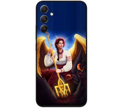 Чохол для Samsung Galaxy A24 (A245) MixCase патріотичні українка ангел з тризубо