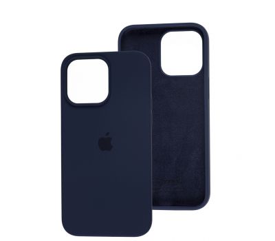 Чохол для iPhone 14 Pro Max Square Full silicone midnight blue