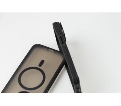 Чохол для iPhone 13 / 14 Matte Strong Frame MagSafe black 3564785