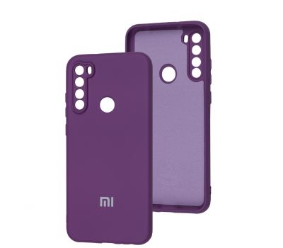 Чохол для Xiaomi Redmi Note 8T Silicone Full camera purple