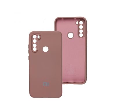 Чохол для Xiaomi  Redmi Note 8T Silicone Full camera pink sand