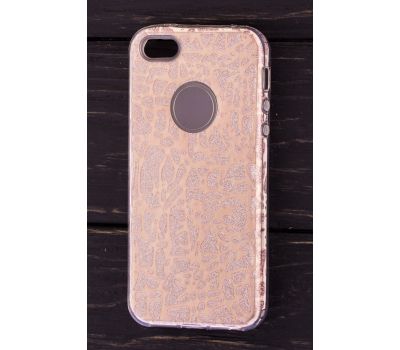 Чохол для iPhone 5 Shine 3D рожеві перли