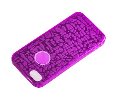 Чохол для iPhone 5 Shine 3D фіолетовий 357793