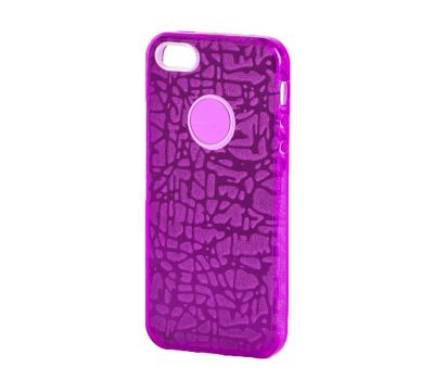 Чохол для iPhone 5 Shine 3D фіолетовий