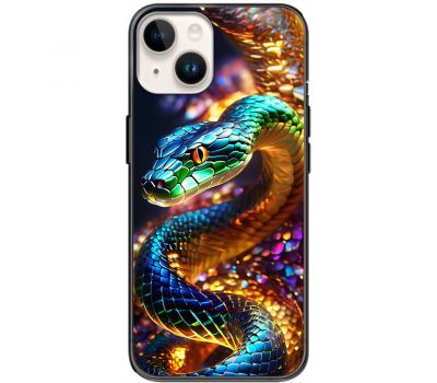 Чохол для iPhone 15 Plus MixCase MixCase Новий рік 2025 яскрава змія