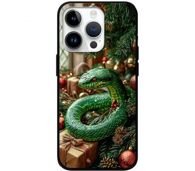 Чохол для iPhone 16 Pro MixCase MixCase Новий рік 2025 ялинка та змія