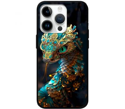 Чохол для iPhone 16 Pro MixCase MixCase Новий рік 2025 змія в прикрасах