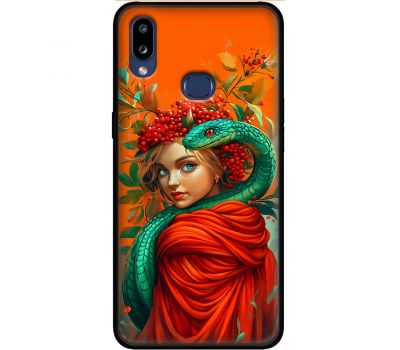 Чохол для Samsung Galaxy A10S (A107) MixCase Новий рік 2025 дівчинка зі змією