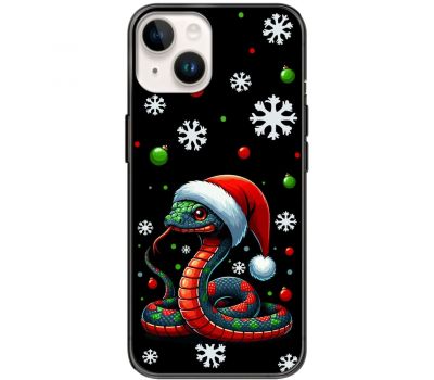 Чохол для iPhone 14 MixCase MixCase Новий рік 2025 новорічна змія