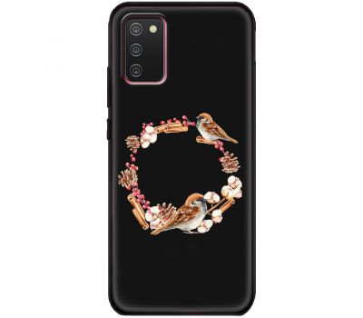 Чохол для Samsung Galaxy A02S (A025) MixCase Новий рік 2025 птахи у новий рік