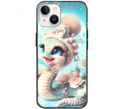 Чохол для iPhone 14 MixCase MixCase Новий рік 2025 мила змійка