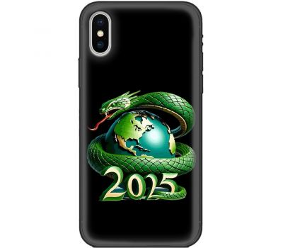 Чохол для iPhone X / XS MixCase MixCase Новий рік 2025 рік змії