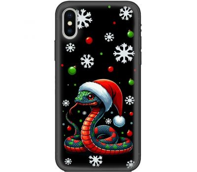 Чохол для iPhone XS Max MixCase MixCase Новий рік 2025 новорічна змія