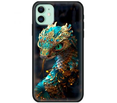 Чохол для iPhone 11 MixCase MixCase Новий рік 2025 змія в прикрасах