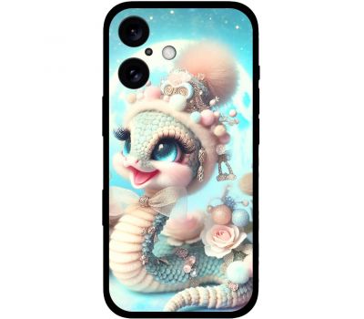 Чохол для iPhone 16 MixCase MixCase Новий рік 2025 мила змійка